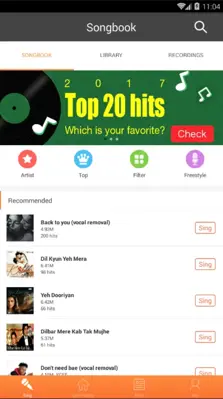 Sing+ android App screenshot 2